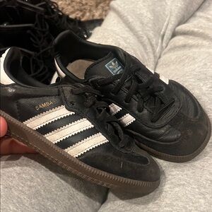 Adidas Kids Samba Black and White Sneakers